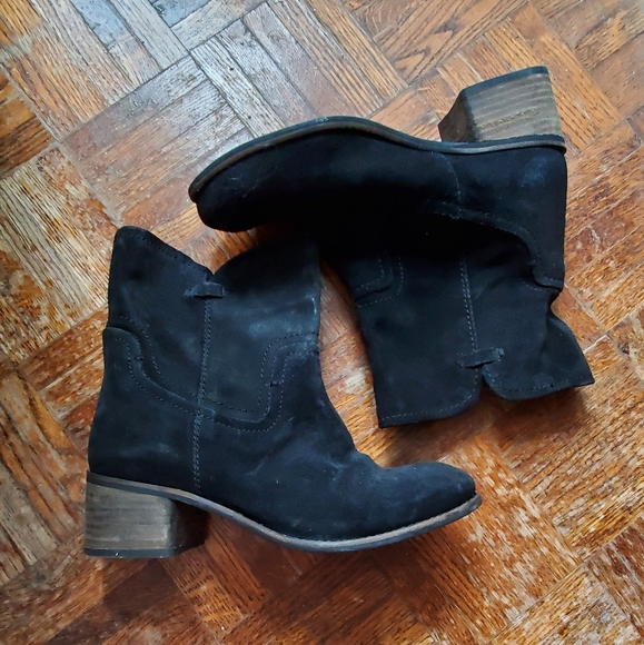 Black suede booties - Picture 8 of 10